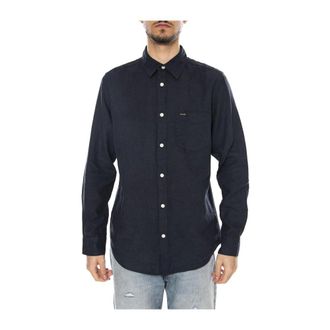 Wrangler Hombre, Camisas, Azul, Talla: XL