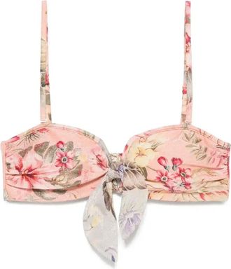 Zimmermann Coco Scarf Bikini Top - Womens - Polyester/Metallised Fibres/Polyamide/ElastaneRecycled Polyamide Elastane