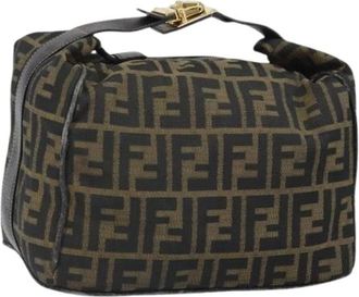 Fendi Pre-owned Handbags, female, Brown, Size: ONE SIZE Pre-owned Vintage Canvas Handbag