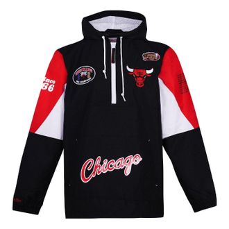 Mitchell & Ness x NBA Chicago Bulls Origins Pullover Hoodie Black OJPO5033-CBUYYPPPBLCK