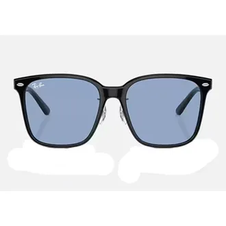 Ray-Ban Light Blue Square Unisex Sunglasses RB2206D 901/72 57