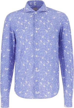 4funkyflavours Milanofra 113 24 - Heren - Casual Overhemden - Blauw - M - Overhemden