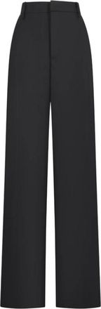 Blumarine Wijde Broek - Dames - Wijde Broeken - Zwart - M - Wol - Broeken