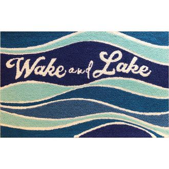 R16 Home Wake & Lake Blue Doormat in Blue Tonal at Nordstrom Rack, Size 24X36