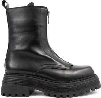 Sergio Moretti Casual Zwarte Enkellaarsjes - Dames - Enkellaarsjes - Zwart - 40 EU - Leer - Schoenen
