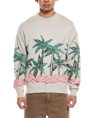 Palm Angels Wool & Cashmere-Blend Crewneck Sweater