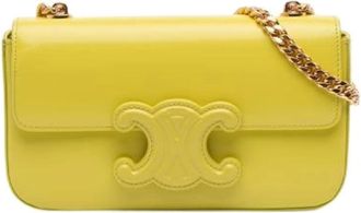 Celine Pre-owned Cross Body Bags, female, Yellow, Size: ONE SIZE Pre-owned Vintage Cross Body Bag