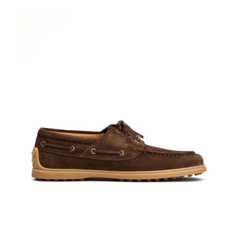 Tod's Boat Shoes in Suede - male - Tods - Boat Shoes - Brown - 7 1/2 UK - Shoes