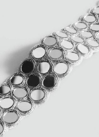 Mango Collana chocker cristalli argento - Donna - Taglia unica - MANGO
