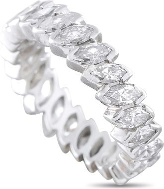 Luxury Bazaar Platinum 2.75ct Diamond Eternity Band Ring MF03-082126