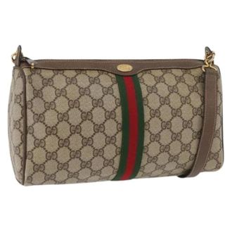 Gucci Pre-owned Cross Body Bags, female, Beige, Size: ONE SIZE Pre-owned Vintage Shoulder Bag