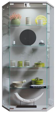 ebuy24 Gabinete De Exhibici&oacute;n De Pared Caja De Exhibici&oacute;n De Vidrio Benila L 114x83x17 - Vcm