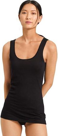 Hanro Ultralight Tank Top Womens Clothing Black : XS, Cotton