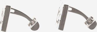 Ferragamo Mens Square Brass Cummerbund Clasps Multicolour Accessory