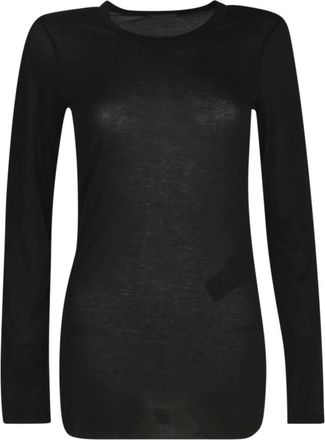 Ann Demeulemeester T-shirts en Polos Zwart - Dames - Longsleeves - Zwart - XS - Tops
