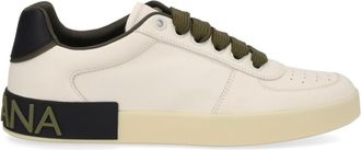Dolce & Gabbana Beige Logo Sneakers