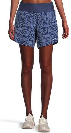 Brooks Chaser 7 Shorts 2.0 Womens Shorts Midnight Speedscape : LG (US Womens 12-14) 7, Polyester/Spandex