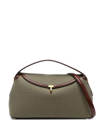 Toteme T-lock shoulder bag - women - Cotton - One Size - Green