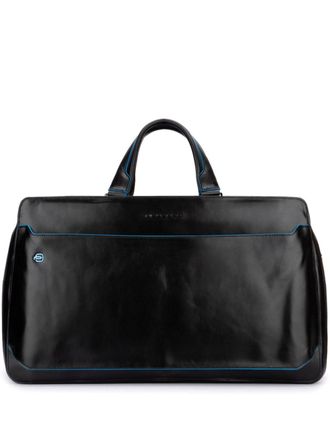 Piquadro leather duffle bag - Black