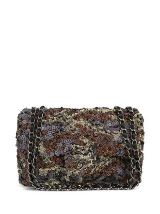 Chanel 2013 Timeless schoudertas met pailletten - Bruin