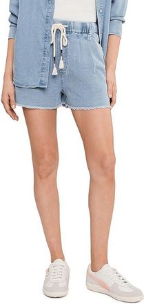 Spiritual Gangster Meadow Chambray Shorts Womens Shorts Sunbleached Chambray/Multi : XS 2.5, Lyocell