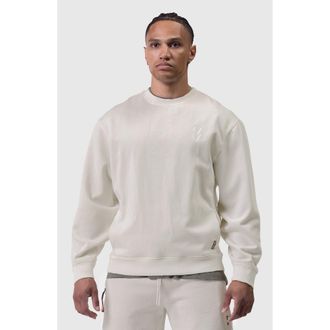 ASRV Tech Essential Distressed Crewneck in Faded Stone at Nordstrom, Size X-Large