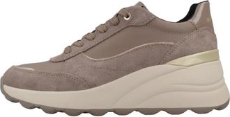 Geox Sneakers Spherica Ec 13 - Dames - Sneakers - Bruin - 40 EU - Schoenen