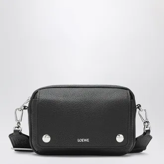 Loewe Black grained leather crossbody bag