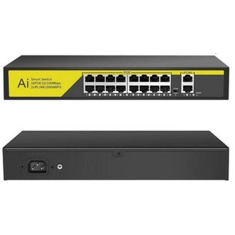 Trade Shop Trade Shop - Cambio De Red Poe Ethernet 16 Puertas 2fe Rj45 10 / 100mbps Sfp 1000mbps Poe316gm