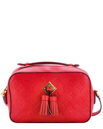 Louis Vuitton Red Monogram Empreinte Leather Saintonge (Authentic Pre-Loved)