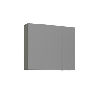 Hanah Home Mobile Da Bagno Con Specchio bari 80 - 75 X 16 X 66 Cm - Verde Opaco