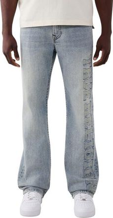True Religion Billy Mended Bootcut Jeans in Arena Lights Wash W/Mending at Nordstrom, Size 40