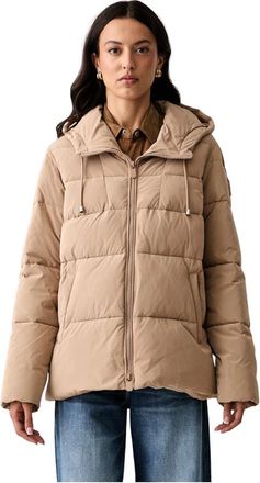 Pinko Eleodoro Jas - Dames - Winterjassen - Beige - L - Polyester - Jassen