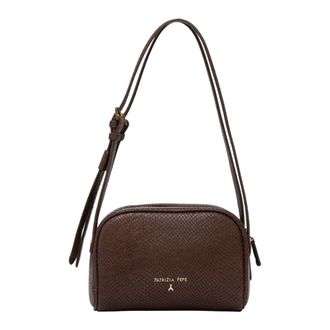 Patrizia Pepe Dames, Tassen, Bruin, Maat: ONE Size Leer