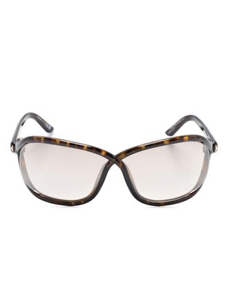 Tom Ford Eyewear Occhiali da sole Bettina a farfalla - Marrone