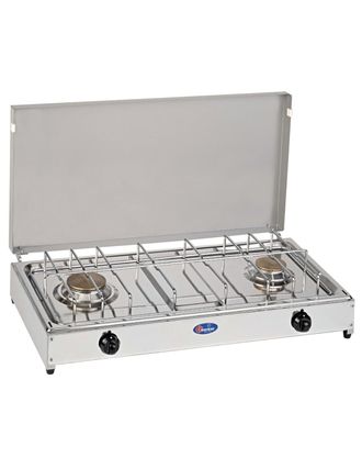 Parker Estufa De Gas De Acero Inoxidable Con 2 Quemadores - Parker