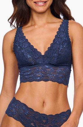 Cosabella Nsn Plungie Longline Bralette in Navy Blue at Nordstrom, Size Small
