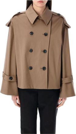 By Malene Birger Light Jackets, female, Brown, Size: S Alisandra Trench Jacket