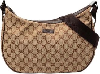 Gucci Pre-owned Shoulder Bags, female, Brown, Size: ONE SIZE Pre-owned Crossbody Bag