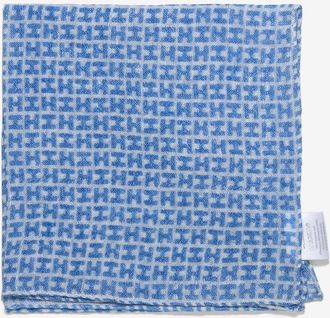 Hemisphere Einstecktuch aus Wolle und Leinen Rade