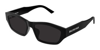 Balenciaga BB0448SK Asian Fit 001 Mens Sunglasses Black Size 57