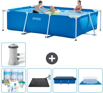 Intex Piscina Con Estructura Rectangular - 300x200x75 Cm - 7-piezas S21122