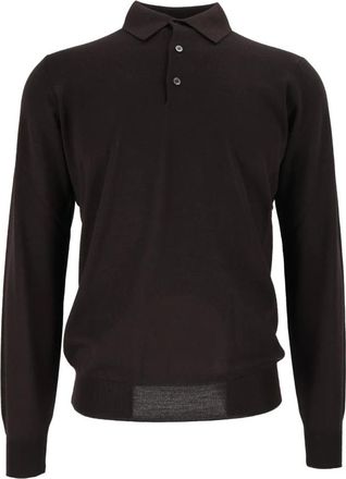 FILIPPO DE LAURENTIIS Polo ML - Knitwear - Hombre - Marr&oacute;n - 2XL