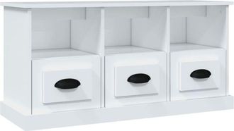 vidaXL Tv Cabinet White 100x35x50 cm Engineered Wood Vidaxl