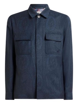 Etro flap-pocket jacket - Blue
