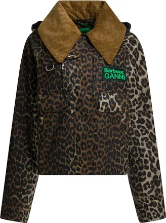 Barbour Barbour X Ganni Waxed Jacket Jackets And Coats Nero-Donna