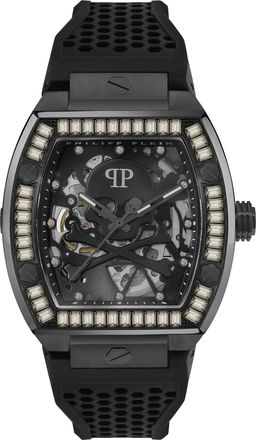Philipp Plein The $keleton Mens Black Watch PWBAA1923 Silicone - One Size