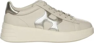 Hogan Perforated Cream Sneakers With Cushioned Sole