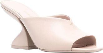 Ferragamo Open Toe Leather Slide