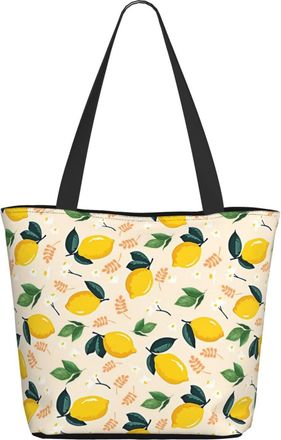 AOOEDM Fruit Lemons Ladies Shopping Bag 13x11x7in.The Perfect ValentineS Day Gift.It Is The Best ValentineS Day Gift For Mom, Daughter, Wife,Etc